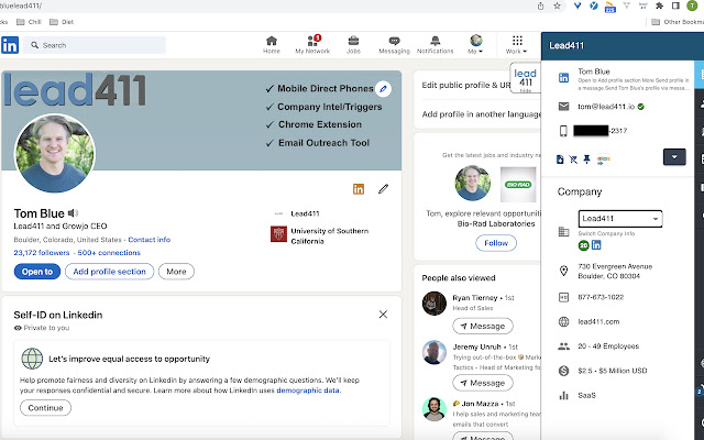 Lead411 Chrome Extension from Chrome web store to be run with OffiDocs Chromium online Lead411 Chrome Extension from Chrome web store to be run with OffiDocs Chromium online