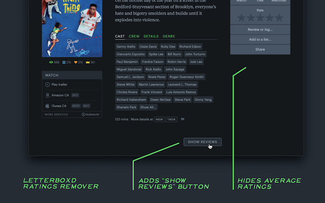 Letterboxd Ratings Remover from Chrome web store to be run with OffiDocs Chromium online Letterboxd Ratings Remover from Chrome web store to be run with OffiDocs Chromium online