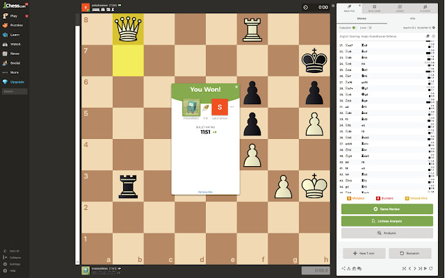 Lichess Cloud Analysis for Chess.com from Chrome web store to be run with OffiDocs Chromium online Lichess Cloud Analysis for Chess.com from Chrome web store to be run with OffiDocs Chromium online