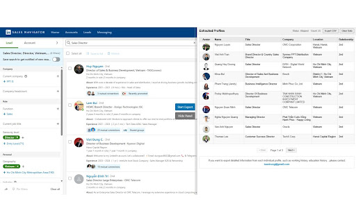 LinkedIn Profile Exporter from Chrome web store to be run with OffiDocs Chromium online LinkedIn Profile Exporter from Chrome web store to be run with OffiDocs Chromium online