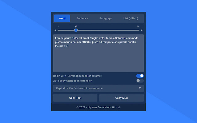 Lipsum Generator from Chrome web store to be run with OffiDocs Chromium online Lipsum Generator from Chrome web store to be run with OffiDocs Chromium online