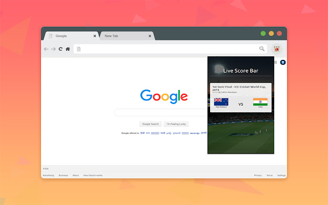 Live Cricket Score Bar from Chrome web store to be run with OffiDocs Chromium online Live Cricket Score Bar from Chrome web store to be run with OffiDocs Chromium online