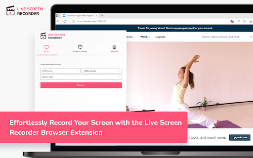 Live Screen Recorder from Chrome web store to be run with OffiDocs Chromium online Live Screen Recorder from Chrome web store to be run with OffiDocs Chromium online