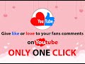 Love all your fans Comments on YouTube from Chrome web store to be run with OffiDocs Chromium online Love all your fans Comments on YouTube from Chrome web store to be run with OffiDocs Chromium online