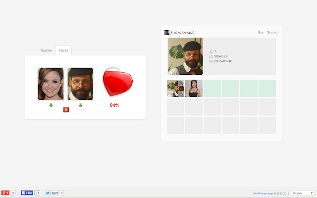 Love Calculator from Chrome web store to be run with OffiDocs Chromium online Love Calculator from Chrome web store to be run with OffiDocs Chromium online