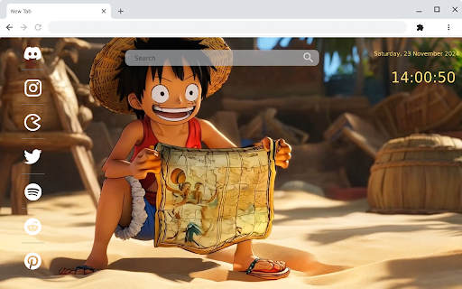 Luffy Finds a Treasure Map on the Beach Live Wallpaper from Chrome web store to be run with OffiDocs Chromium online Luffy Finds a Treasure Map on the Beach Live Wallpaper from Chrome web store to be run with OffiDocs Chromium online