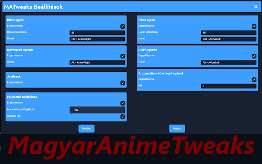 MagyarAnimeTweaks from Chrome web store to be run with OffiDocs Chromium online MagyarAnimeTweaks from Chrome web store to be run with OffiDocs Chromium online