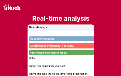 MailAttach: Gmails Missing Attachment Alert from Chrome web store to be run with OffiDocs Chromium online MailAttach: Gmails Missing Attachment Alert from Chrome web store to be run with OffiDocs Chromium online