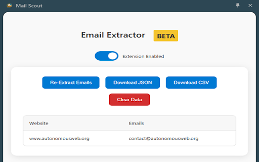 Mail Scout from Chrome web store to be run with OffiDocs Chromium online Mail Scout from Chrome web store to be run with OffiDocs Chromium online