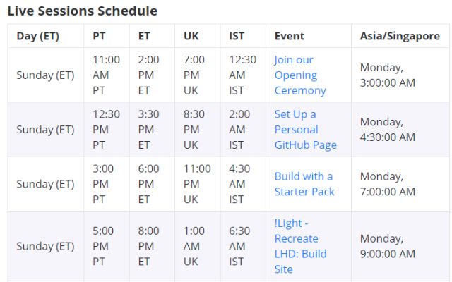Major League Hacking Timezone Automator from Chrome web store to be run with OffiDocs Chromium online Major League Hacking Timezone Automator from Chrome web store to be run with OffiDocs Chromium online