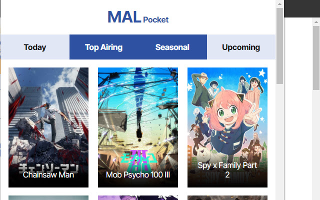 MAL Pocket from Chrome web store to be run with OffiDocs Chromium online MAL Pocket from Chrome web store to be run with OffiDocs Chromium online