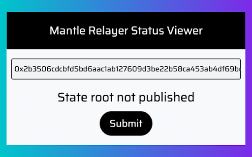 Mantle Relay Status viewer from Chrome web store to be run with OffiDocs Chromium online Mantle Relay Status viewer from Chrome web store to be run with OffiDocs Chromium online