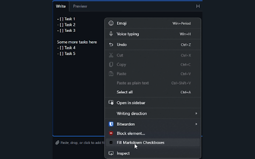 Markdown Checkbox Filler from Chrome web store to be run with OffiDocs Chromium online Markdown Checkbox Filler from Chrome web store to be run with OffiDocs Chromium online
