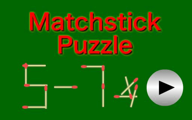 Matchstick Puzzle Game from Chrome web store to be run with OffiDocs Chromium online Matchstick Puzzle Game from Chrome web store to be run with OffiDocs Chromium online