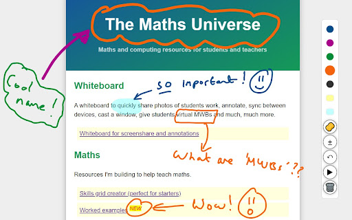 MathsUniverse.com Whiteboard from Chrome web store to be run with OffiDocs Chromium online MathsUniverse.com Whiteboard from Chrome web store to be run with OffiDocs Chromium online