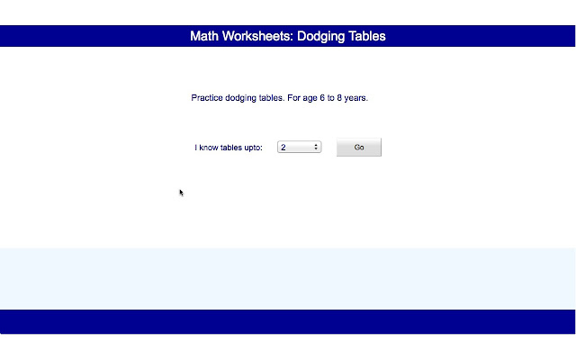 Math Worksheets Dodging Tables from Chrome web store to be run with OffiDocs Chromium online Math Worksheets Dodging Tables from Chrome web store to be run with OffiDocs Chromium online