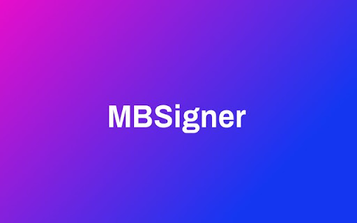 MBSigner from Chrome web store to be run with OffiDocs Chromium online MBSigner from Chrome web store to be run with OffiDocs Chromium online