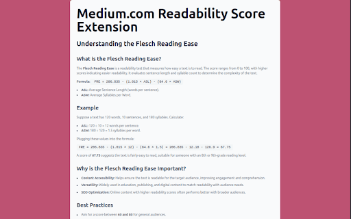 Medium.com Article Readability from Chrome web store to be run with OffiDocs Chromium online Medium.com Article Readability from Chrome web store to be run with OffiDocs Chromium online