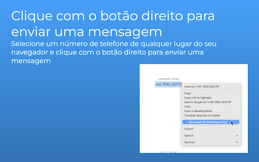 Mensagem direta do WhatsApp from Chrome web store to be run with OffiDocs Chromium online Mensagem direta do WhatsApp from Chrome web store to be run with OffiDocs Chromium online