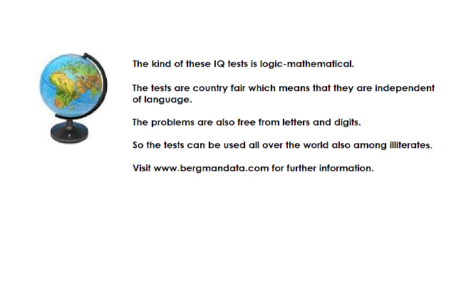 Mensa IQ test from Chrome web store to be run with OffiDocs Chromium online Mensa IQ test from Chrome web store to be run with OffiDocs Chromium online