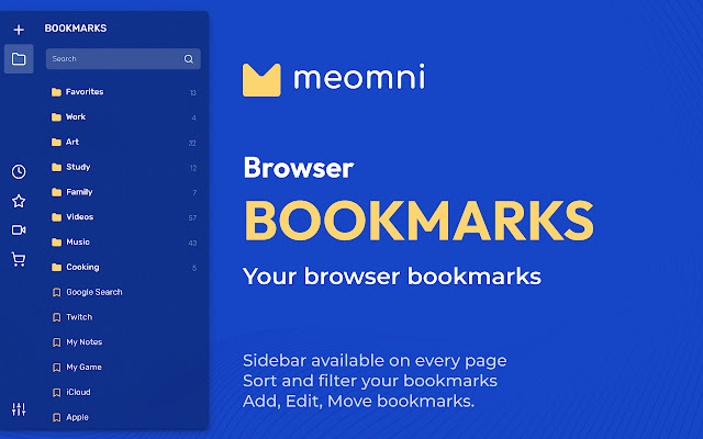 Meomni: Sidebar Bookmarks and Reader from Chrome web store to be run with OffiDocs Chromium online Meomni: Sidebar Bookmarks and Reader from Chrome web store to be run with OffiDocs Chromium online