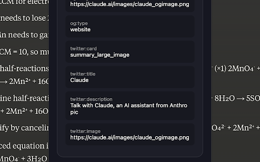 MetaPeek Open Graph Viewer from Chrome web store to be run with OffiDocs Chromium online MetaPeek Open Graph Viewer from Chrome web store to be run with OffiDocs Chromium online