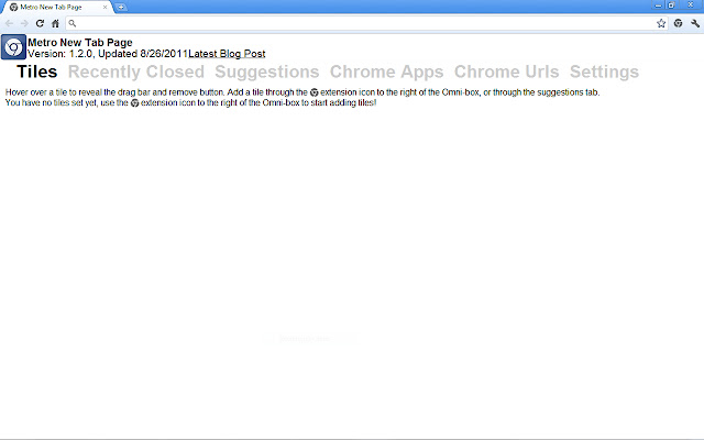 Metro New Tab Page from Chrome web store to be run with OffiDocs Chromium online Metro New Tab Page from Chrome web store to be run with OffiDocs Chromium online
