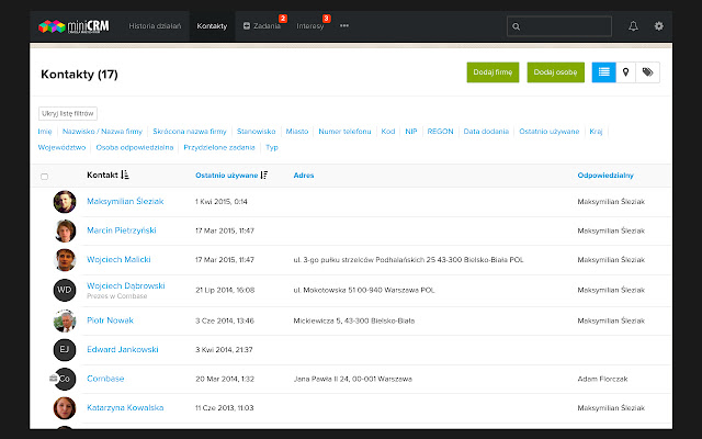miniCRM Prosty CRM online dla małych firm from Chrome web store to be run with OffiDocs Chromium online miniCRM Prosty CRM online dla małych firm from Chrome web store to be run with OffiDocs Chromium online