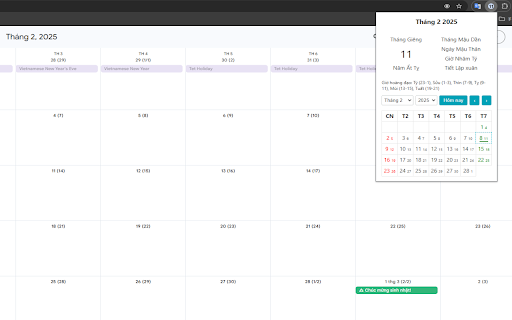 Âm lịch Google Calendar from Chrome web store to be run with OffiDocs Chromium online Âm lịch Google Calendar from Chrome web store to be run with OffiDocs Chromium online