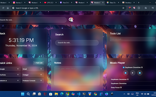 Modern Glass Widget Theme X Evolution from Chrome web store to be run with OffiDocs Chromium online Modern Glass Widget Theme X Evolution from Chrome web store to be run with OffiDocs Chromium online