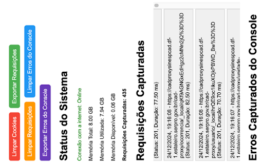 Monitor SINESP CAD from Chrome web store to be run with OffiDocs Chromium online Monitor SINESP CAD from Chrome web store to be run with OffiDocs Chromium online
