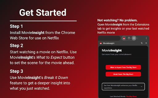 MovieInsight from Chrome web store to be run with OffiDocs Chromium online MovieInsight from Chrome web store to be run with OffiDocs Chromium online