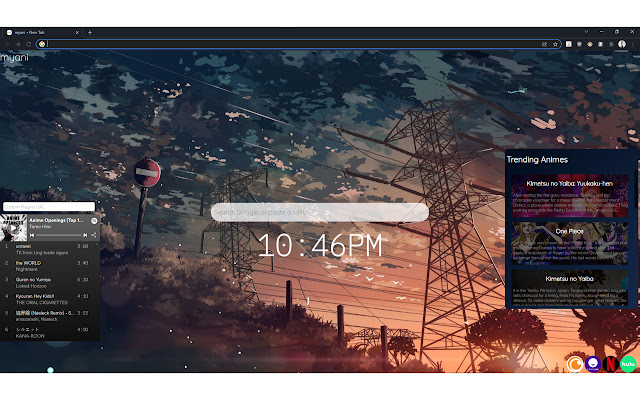 MyAni Theme from Chrome web store to be run with OffiDocs Chromium online MyAni Theme from Chrome web store to be run with OffiDocs Chromium online