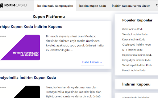 İndirim Kuponu from Chrome web store to be run with OffiDocs Chromium online İndirim Kuponu from Chrome web store to be run with OffiDocs Chromium online
