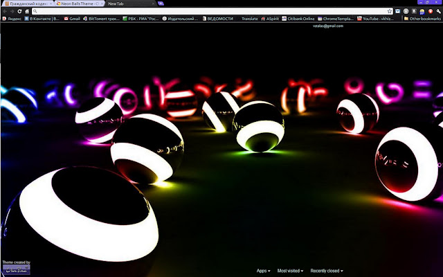 Neon Balls Theme from Chrome web store to be run with OffiDocs Chromium online Neon Balls Theme from Chrome web store to be run with OffiDocs Chromium online