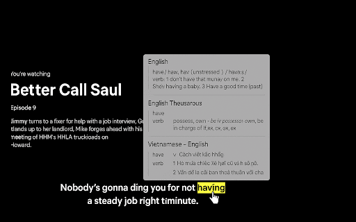 Netflix Subtitle Enhancer for English Learners from Chrome web store to be run with OffiDocs Chromium online Netflix Subtitle Enhancer for English Learners from Chrome web store to be run with OffiDocs Chromium online