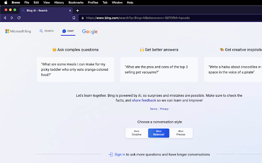 New Bing Anywhere (Bing Chat GPT 4) from Chrome web store to be run with OffiDocs Chromium online New Bing Anywhere (Bing Chat GPT 4) from Chrome web store to be run with OffiDocs Chromium online