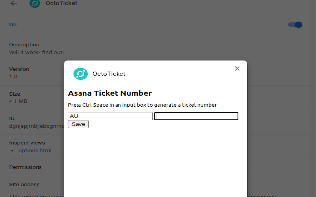 OctoTicket from Chrome web store to be run with OffiDocs Chromium online OctoTicket from Chrome web store to be run with OffiDocs Chromium online
