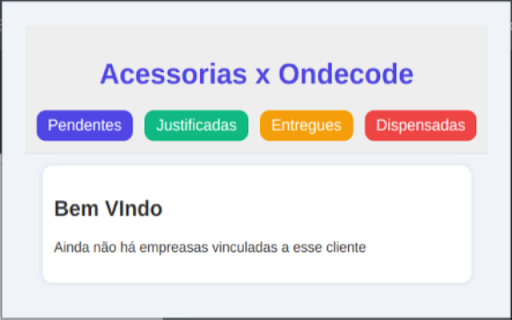Onecode X Acessorias from Chrome web store to be run with OffiDocs Chromium online Onecode X Acessorias from Chrome web store to be run with OffiDocs Chromium online