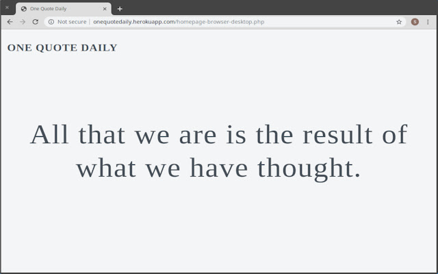 One Quote Daily from Chrome web store to be run with OffiDocs Chromium online One Quote Daily from Chrome web store to be run with OffiDocs Chromium online