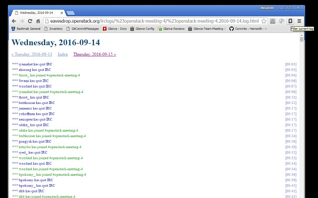 OpenStack Eavesdrop IRC Filter from Chrome web store to be run with OffiDocs Chromium online OpenStack Eavesdrop IRC Filter from Chrome web store to be run with OffiDocs Chromium online