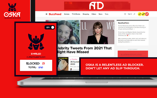 OSKA ad blocker from Chrome web store to be run with OffiDocs Chromium online OSKA ad blocker from Chrome web store to be run with OffiDocs Chromium online