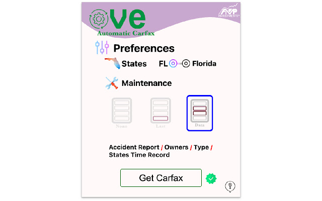 OVE Carfax Automatic Extension from Chrome web store to be run with OffiDocs Chromium online OVE Carfax Automatic Extension from Chrome web store to be run with OffiDocs Chromium online