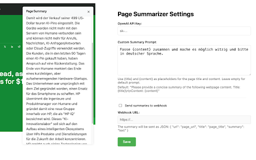 Page Summarizer from Chrome web store to be run with OffiDocs Chromium online Page Summarizer from Chrome web store to be run with OffiDocs Chromium online