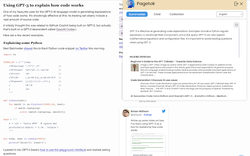 Pagetok Extension from Chrome web store to be run with OffiDocs Chromium online Pagetok Extension from Chrome web store to be run with OffiDocs Chromium online