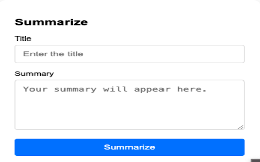 paper summarizer extension from Chrome web store to be run with OffiDocs Chromium online paper summarizer extension from Chrome web store to be run with OffiDocs Chromium online