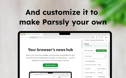 Parssly Side panel RSS Feed Reader from Chrome web store to be run with OffiDocs Chromium online Parssly Side panel RSS Feed Reader from Chrome web store to be run with OffiDocs Chromium online