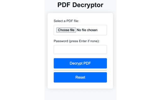 PDF Unlocker from Chrome web store to be run with OffiDocs Chromium online PDF Unlocker from Chrome web store to be run with OffiDocs Chromium online