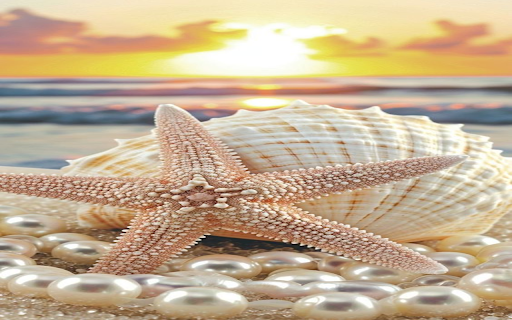 Pearl and starfish wallpaper from Chrome web store to be run with OffiDocs Chromium online Pearl and starfish wallpaper from Chrome web store to be run with OffiDocs Chromium online