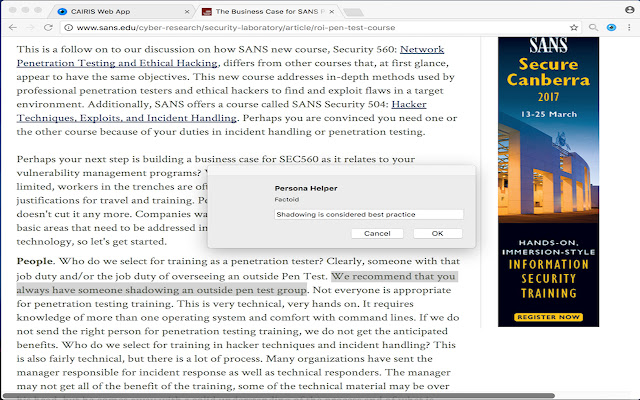 Persona Helper from Chrome web store to be run with OffiDocs Chromium online Persona Helper from Chrome web store to be run with OffiDocs Chromium online